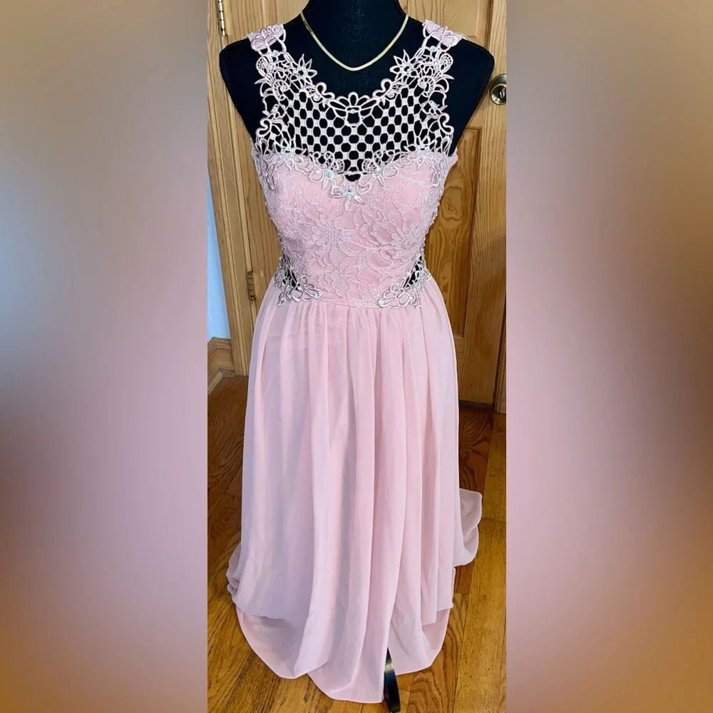 city studio pink dress City Studios Juniors' Square Neck Button-Up Details Short Dress - Pink